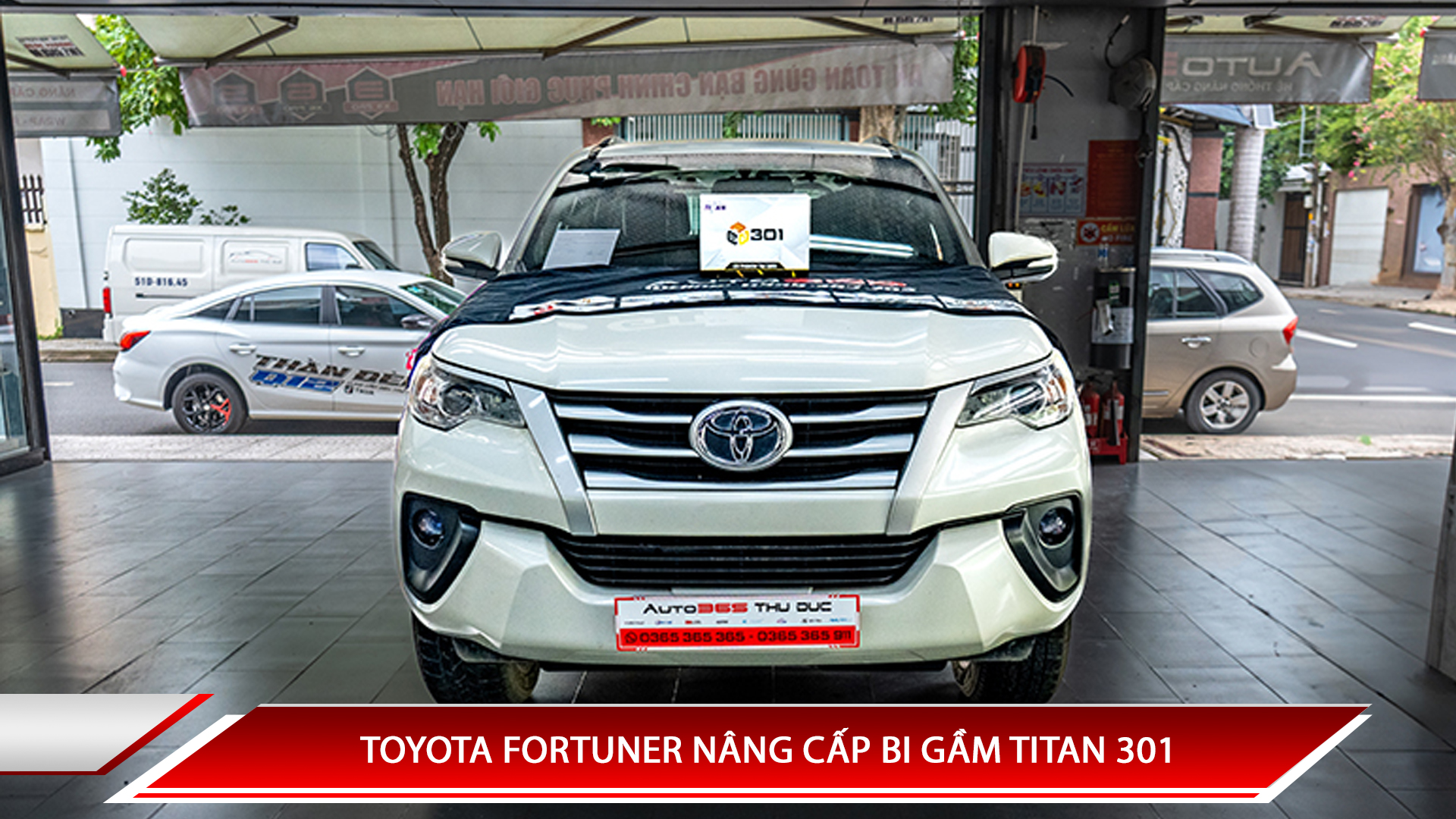 TOYOTA FORTUNER NÂNG CẤP BI GẦM TITAN 301